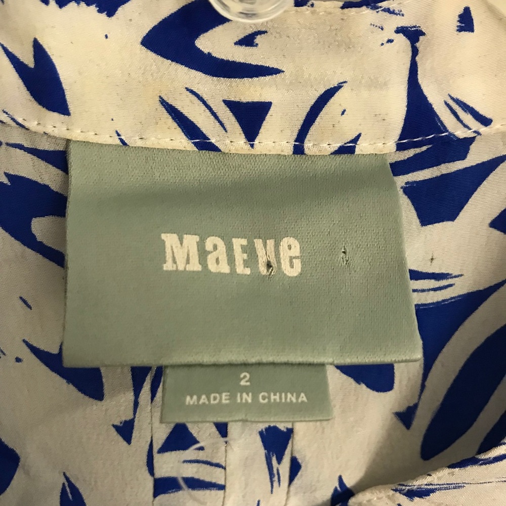 Blue pattern blouse - Picture 2 of 2